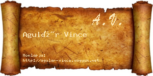 Agulár Vince névjegykártya